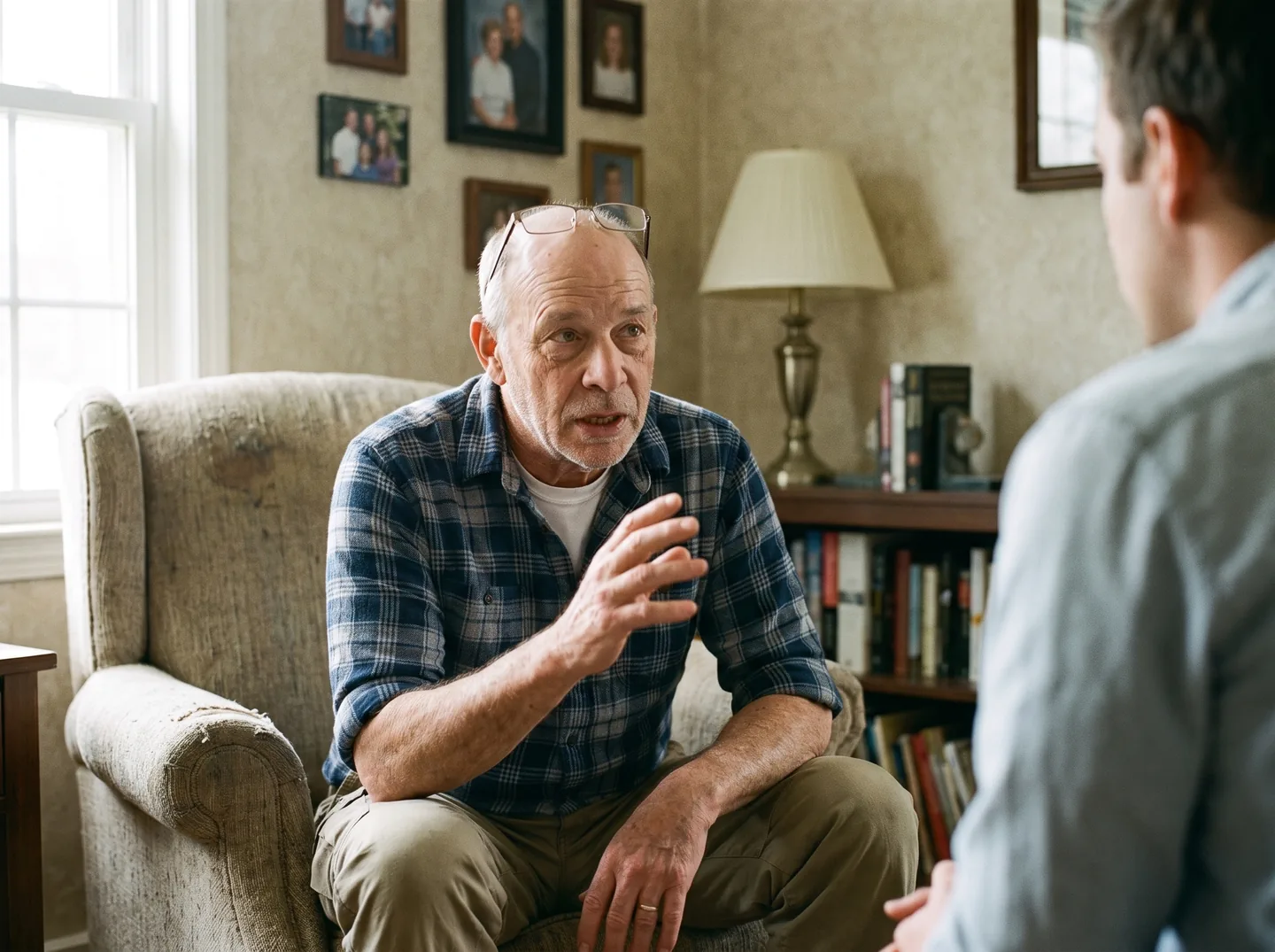 Robert Hendricks during the interview at his home in Dayton, Ohio